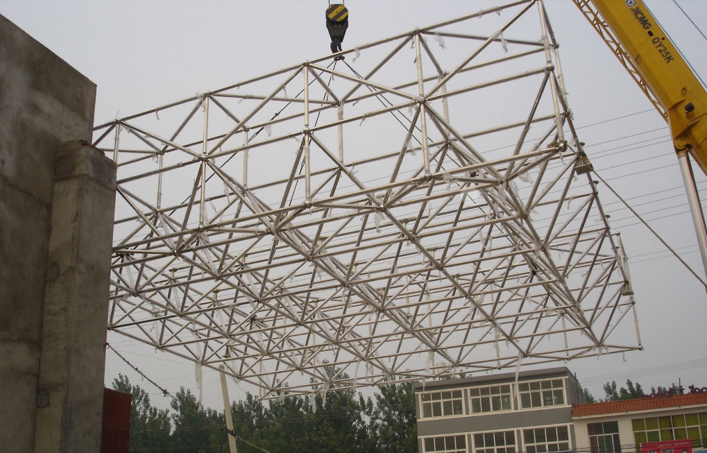 任丘不锈钢门头网架安装