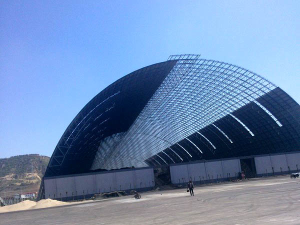 任丘桶壳螺栓球网架工程